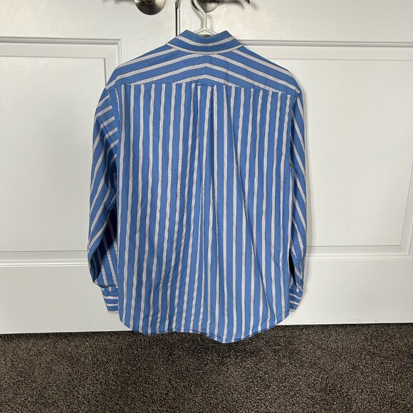 Tommy Hilfiger 100% Cotton Men's Button Down Dress Shirt Blue Size 16/34-35 - Picture 2 of 6